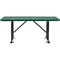Global Industrial 6' Rectangular Expanded Metal Outdoor Table, Green 277560GN - alternate 2